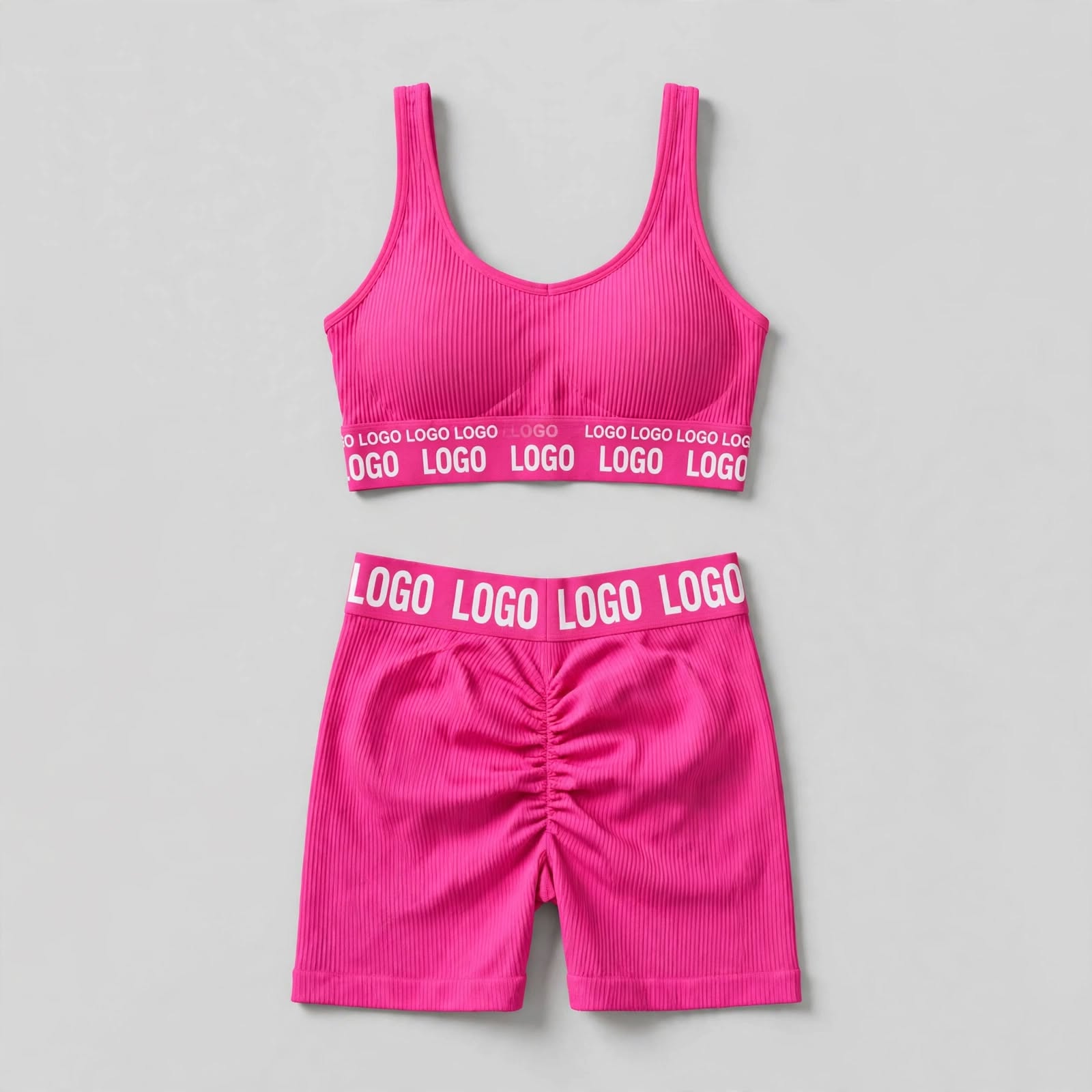 Scrunch Shorts Yoga Set – Bra & Shorts